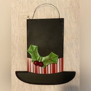 Holiday Chalk Board Top Hat